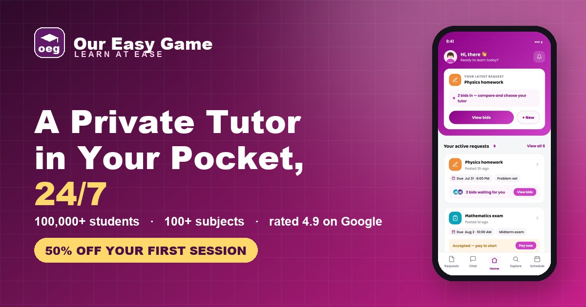 Our Easy Game Tutoring LLC