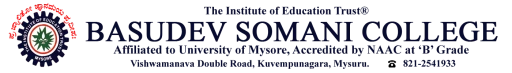 Basudev Somani College logo