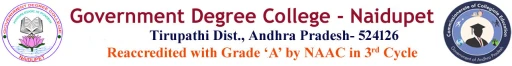 Government Degree College, Naidupeta logo