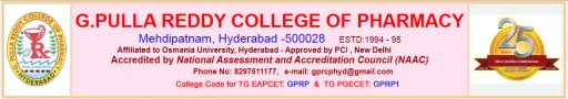 G. Pulla Reddy College of Pharmacy logo