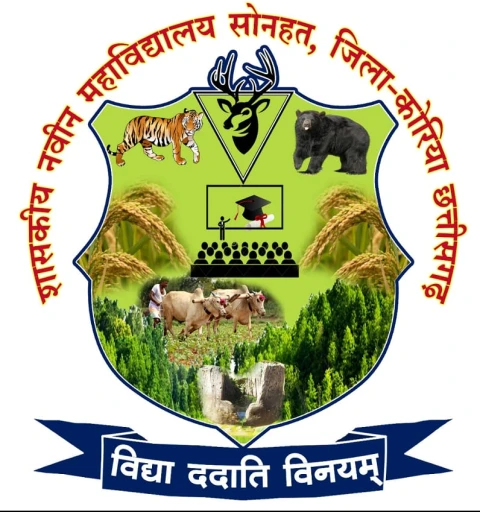 Govt. Naveen College Sonhat korea Chhattishgarh logo